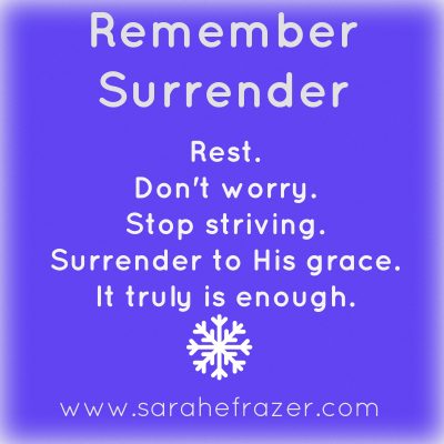 Remember Surrender (To God)