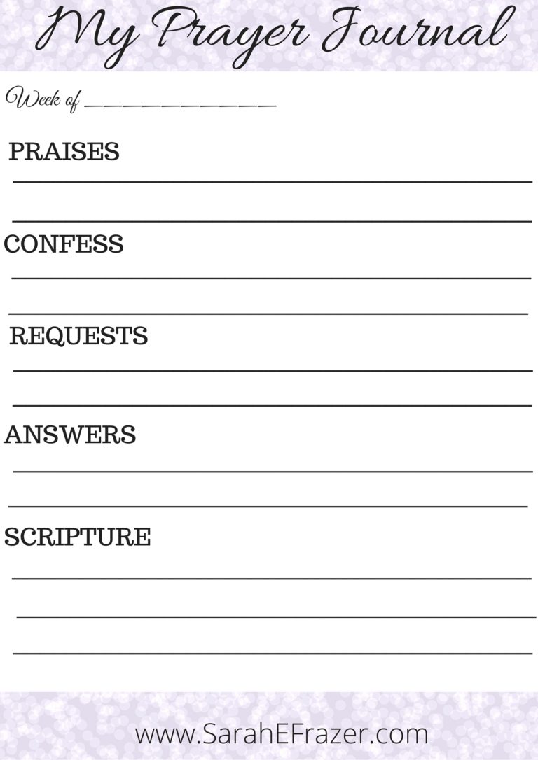 5 Practical Steps to Strengthen Your Prayer Life - Sarah E. Frazer
