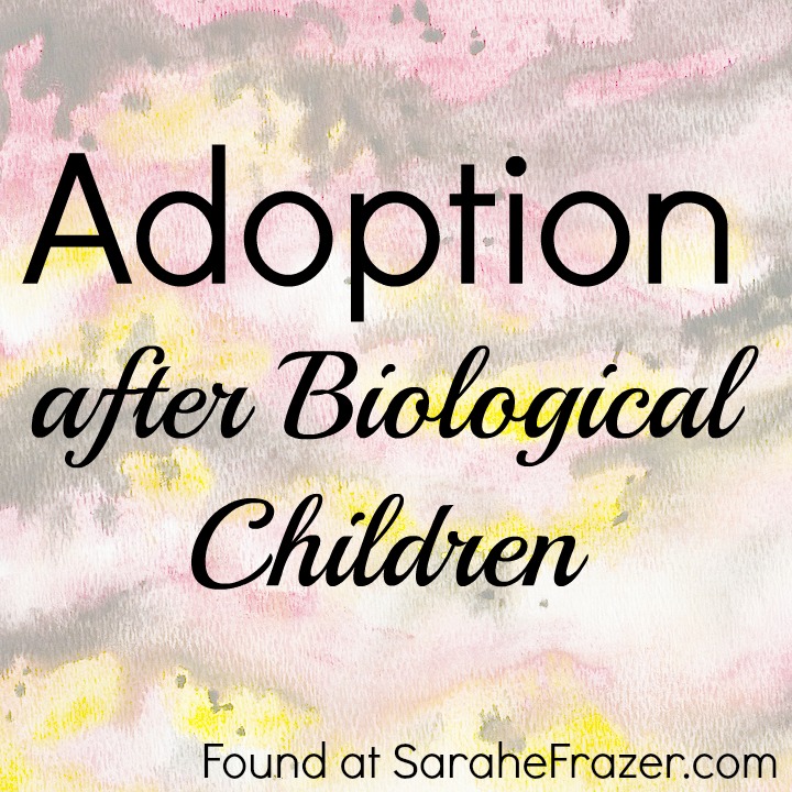 adoption after bio children