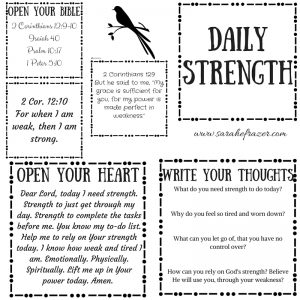 Daily Strength Printable
