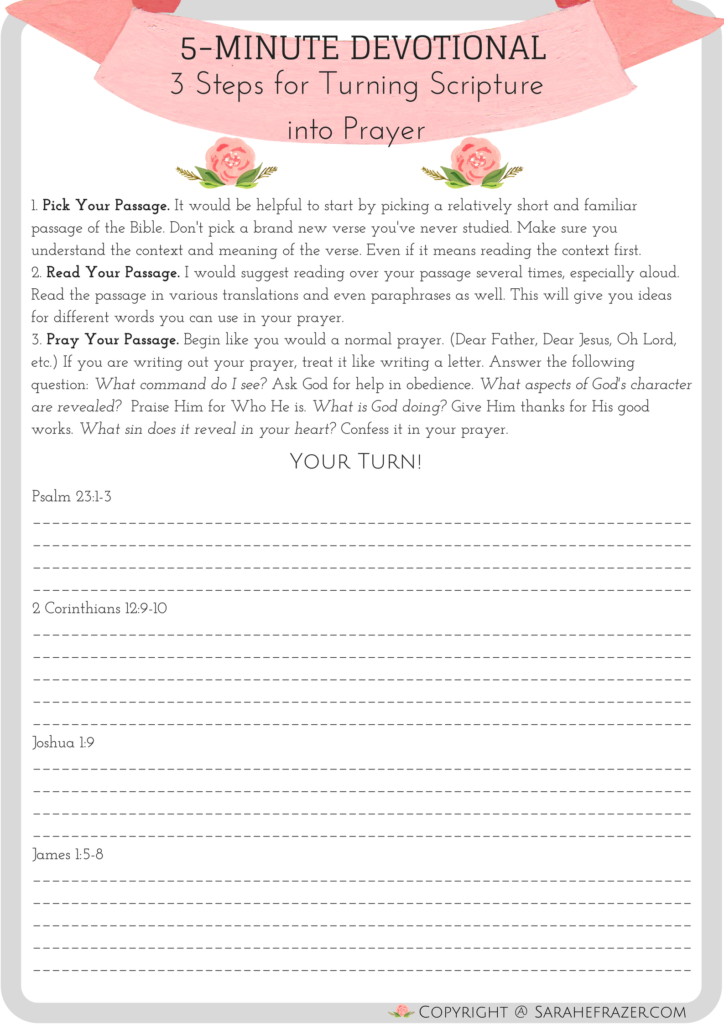 5-minute-devotional-for-women-how-to-turn-scripture-into-prayer