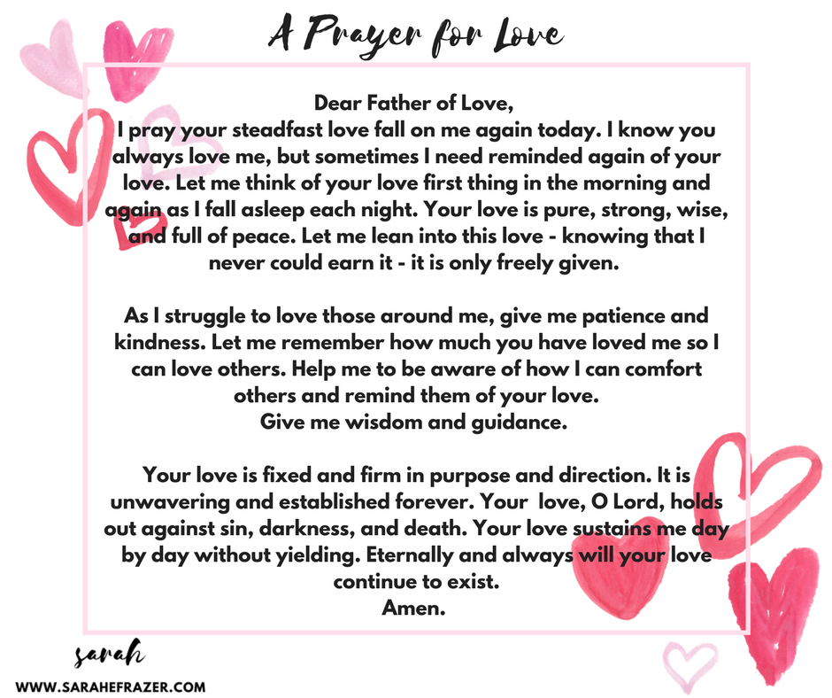 A Prayer for Love - Sarah E. Frazer