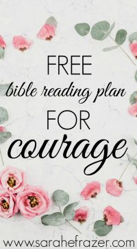 A Reading Plan for Courage - Sarah E. Frazer