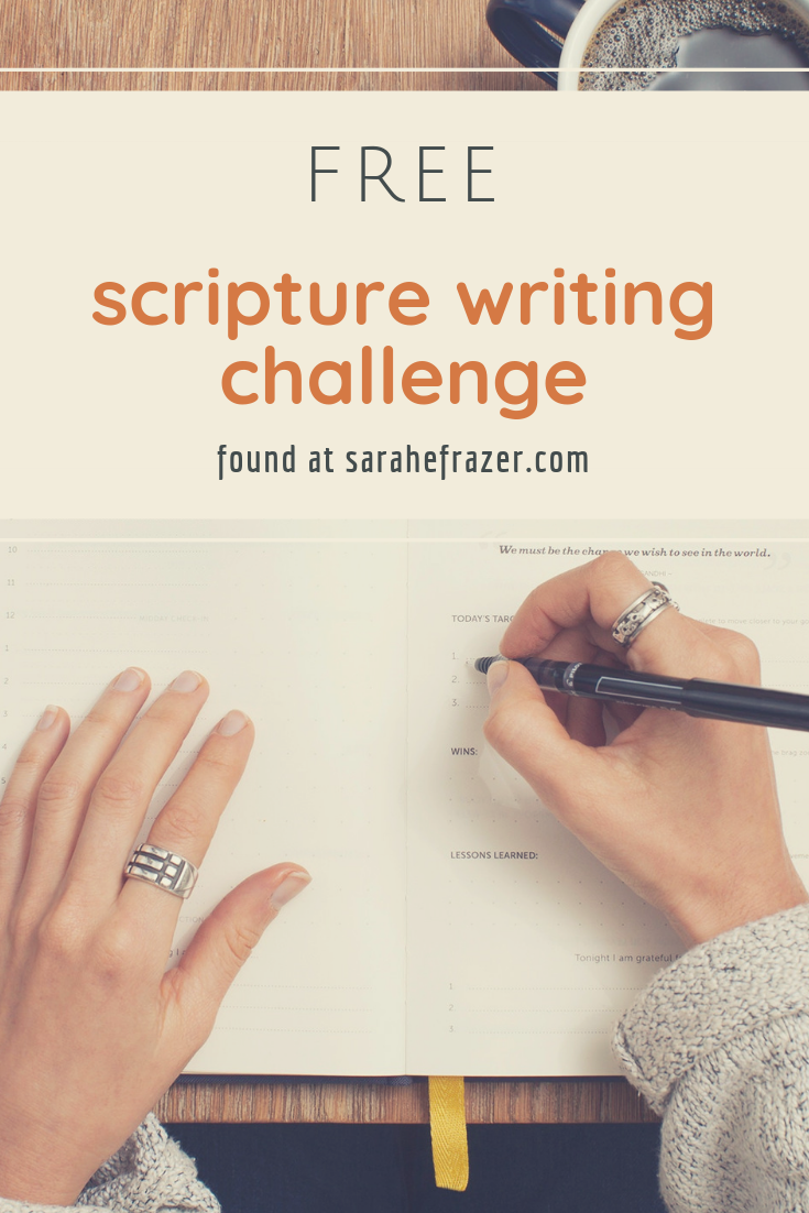 scripture writing challenge