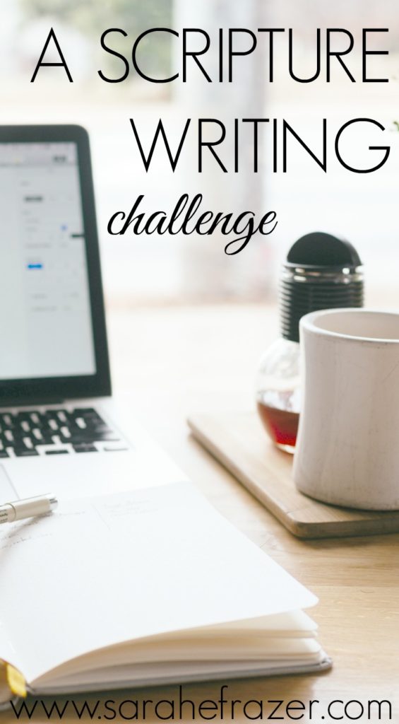 scripture writing challenge