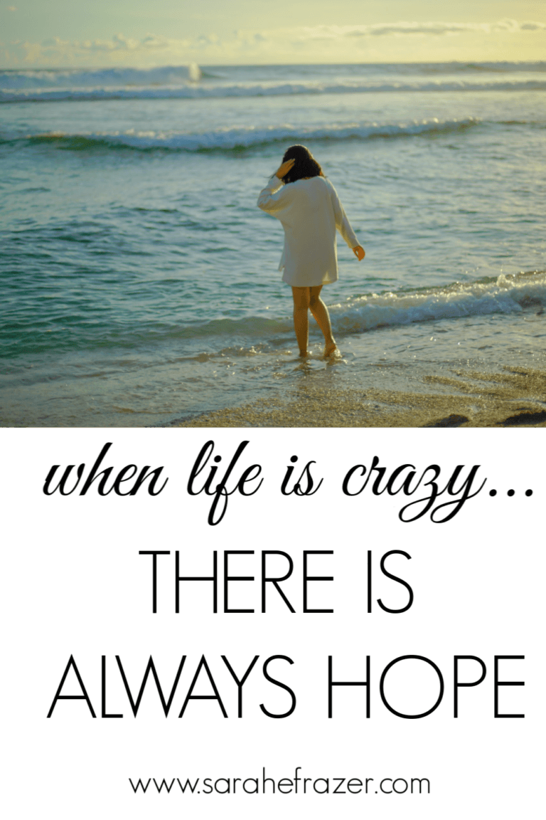 When Life is Crazy, There is Always Hope - Sarah E. Frazer