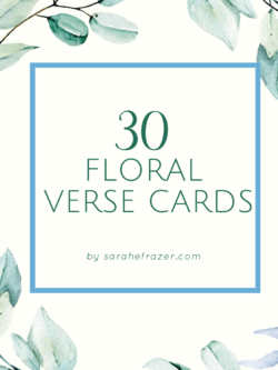 30 Floral Verse Cards