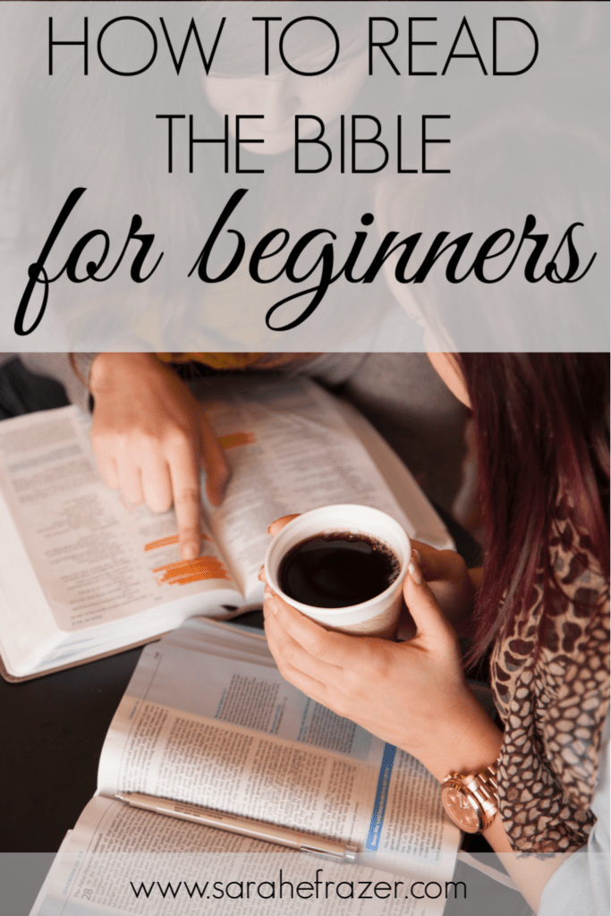  How To Read The Bible For Beginners Sarah E Frazer