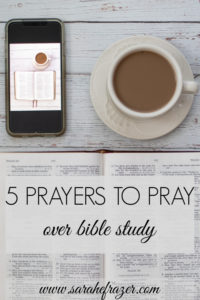 prayer before bible study