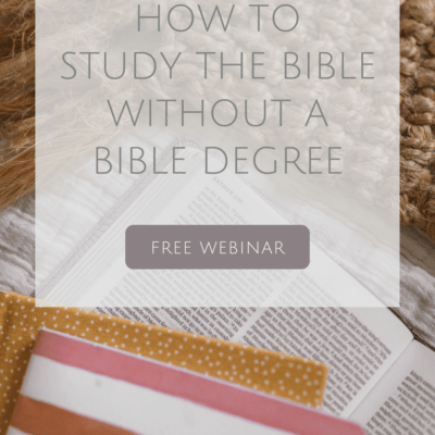 How to Study the Bible Without a Bible Degree