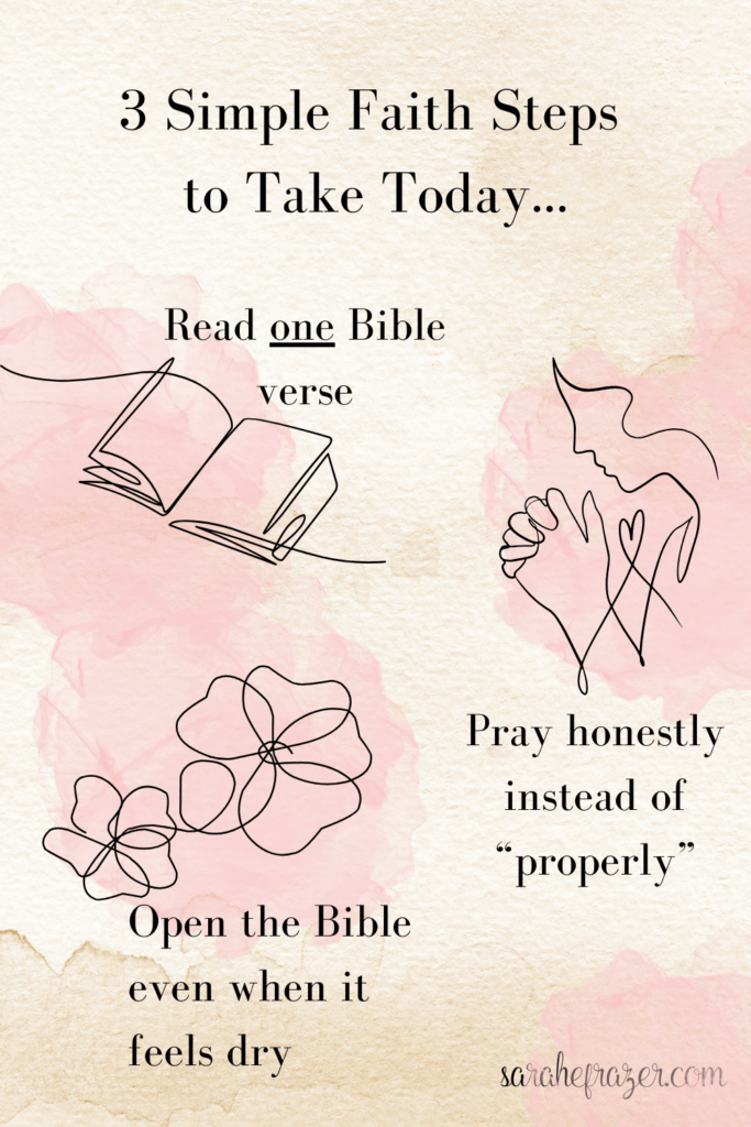 Simple faith steps to take today