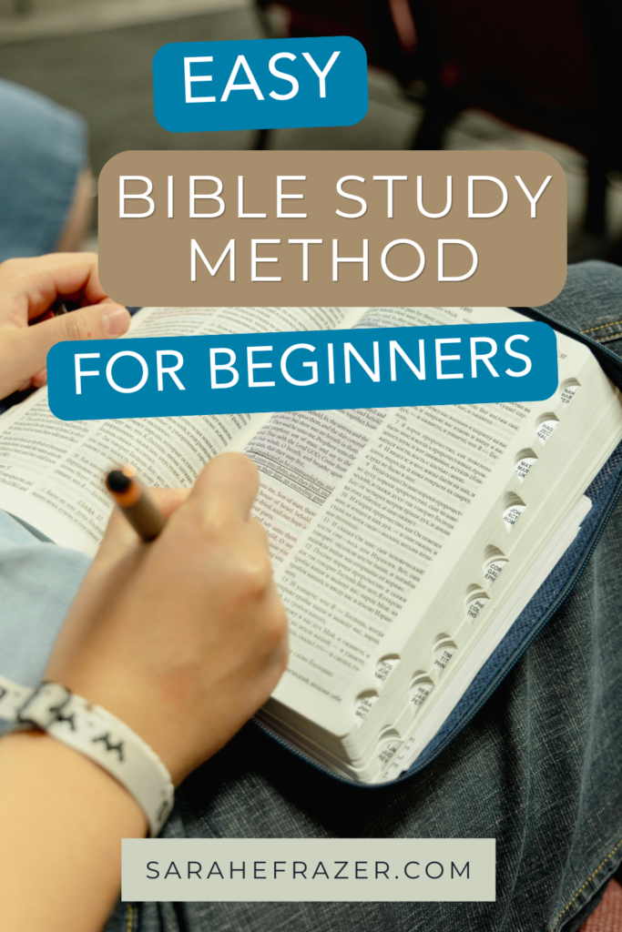easy bible study method for beginners