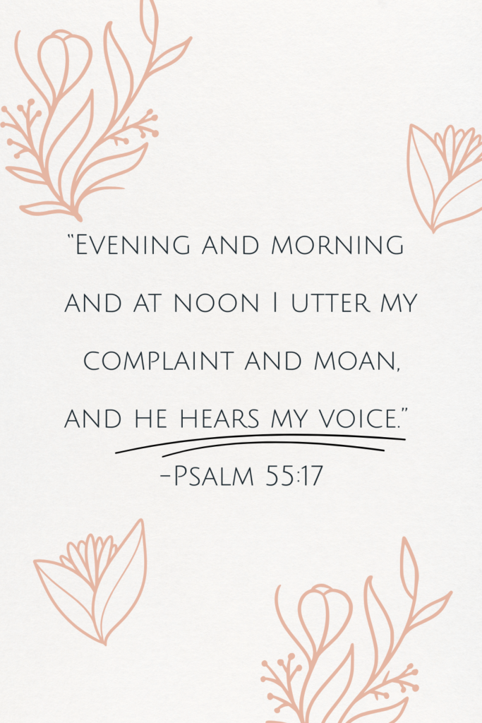 bible verse quote on midday prayer