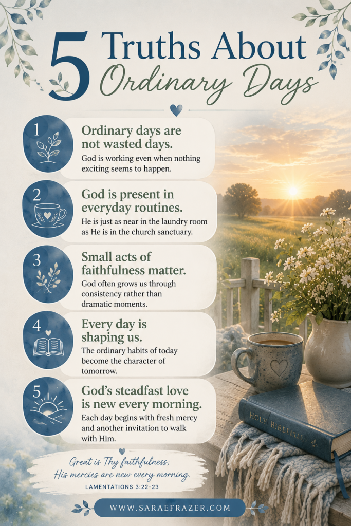 5 truths about ordinary days infographic made by chatgpt